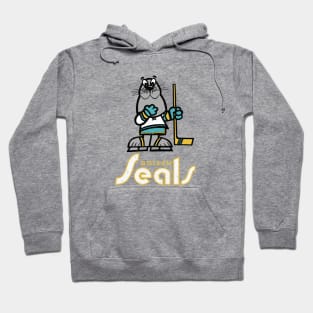 Vintage Sparky of the California Golden Seals Hockey Hoodie